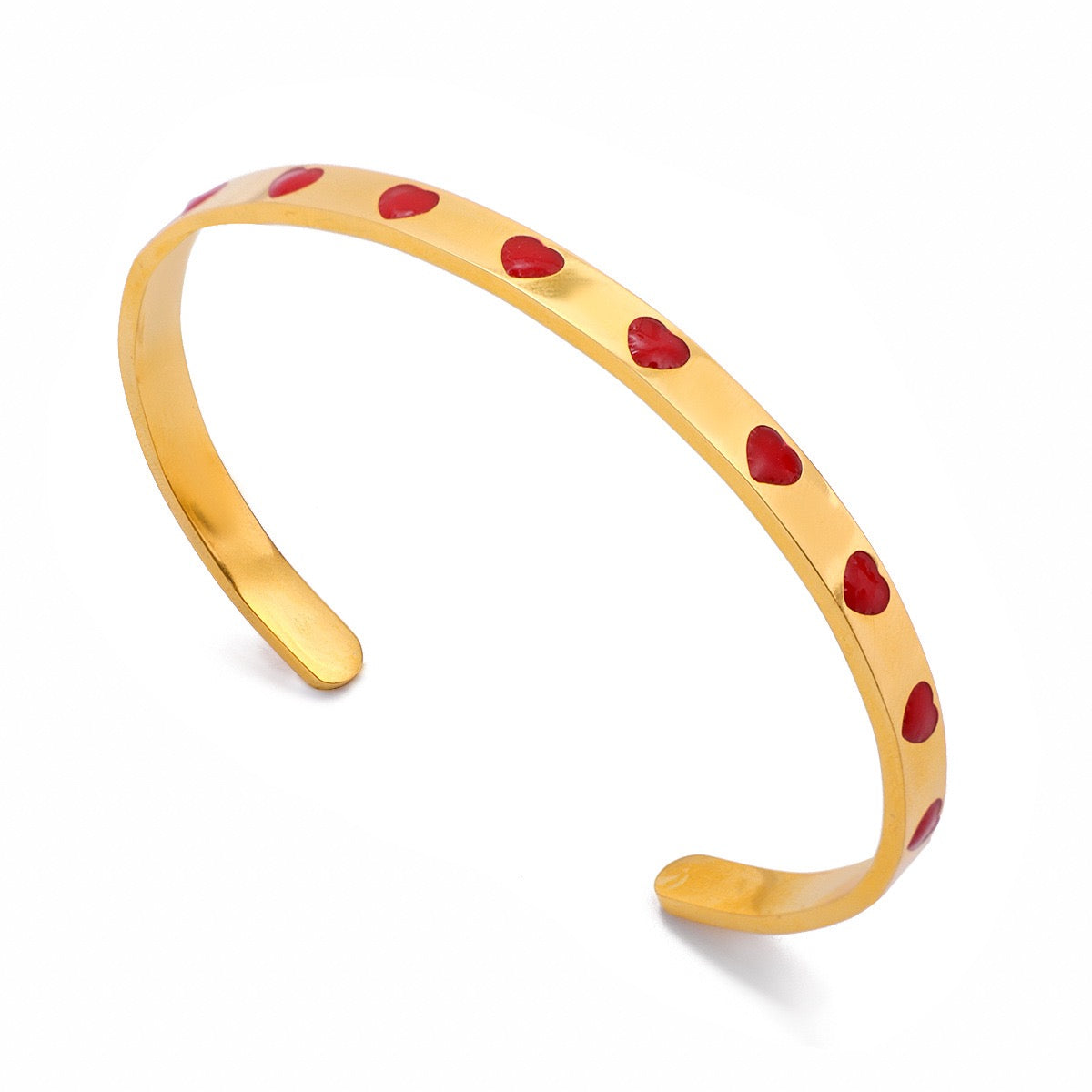 Heart Dot Cuff Bracelet-Everyday Luxury