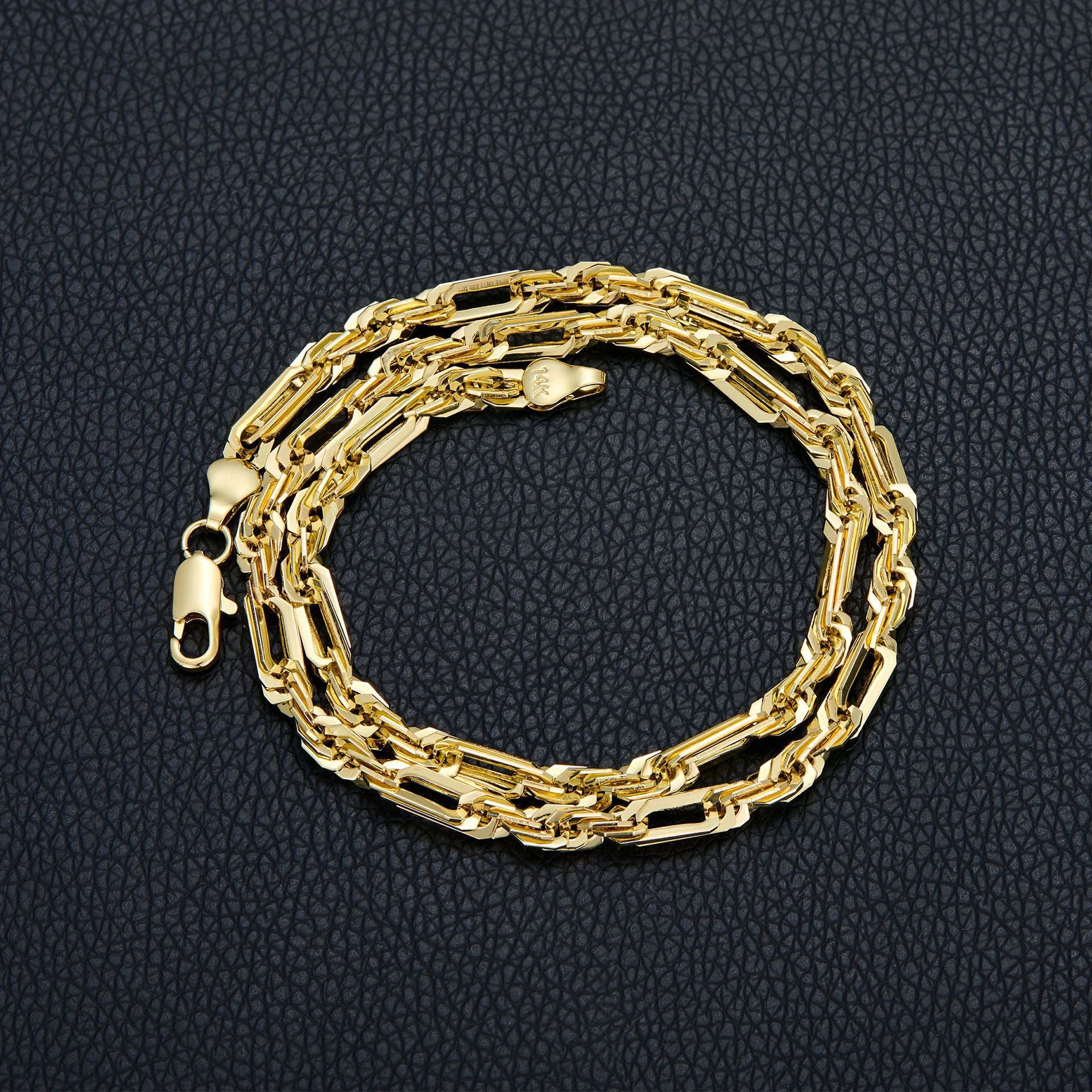 Figarope Chain Necklace in 14K Gold