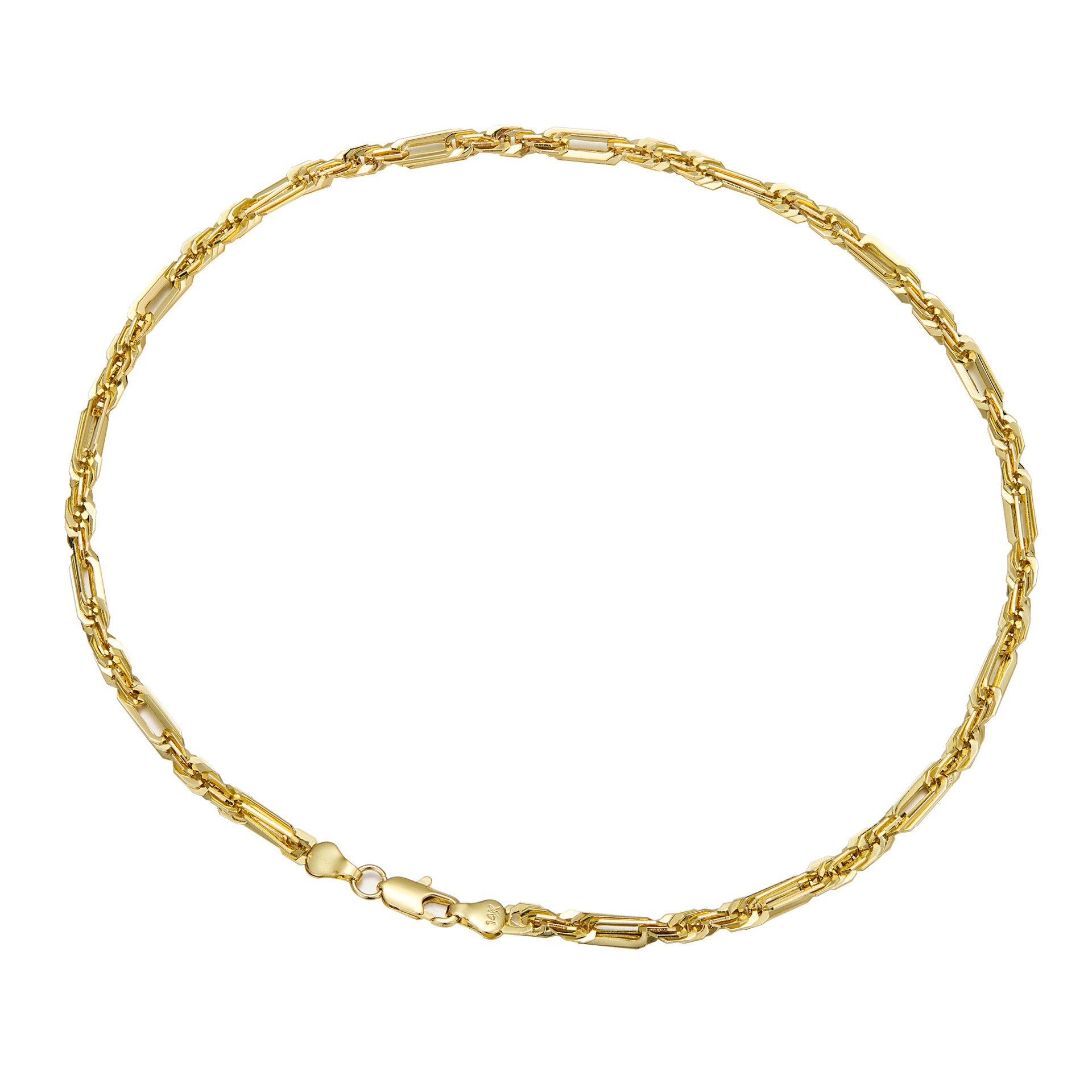 Figarope Chain Necklace in 14K Gold