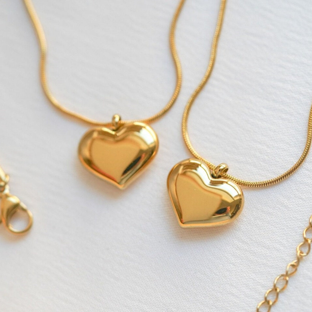 14K Gold Heart Pendant Necklace