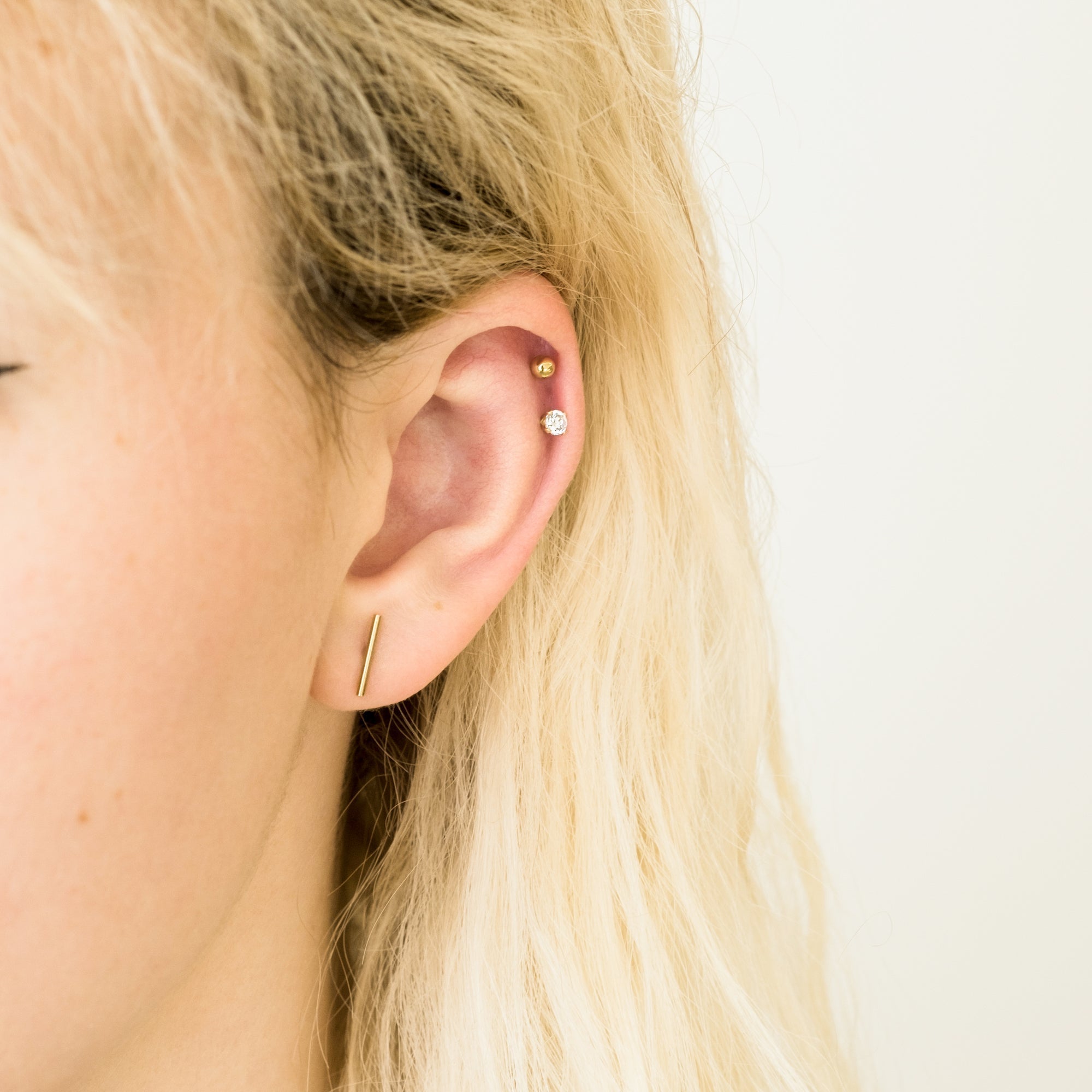 Bar Stud Earrings