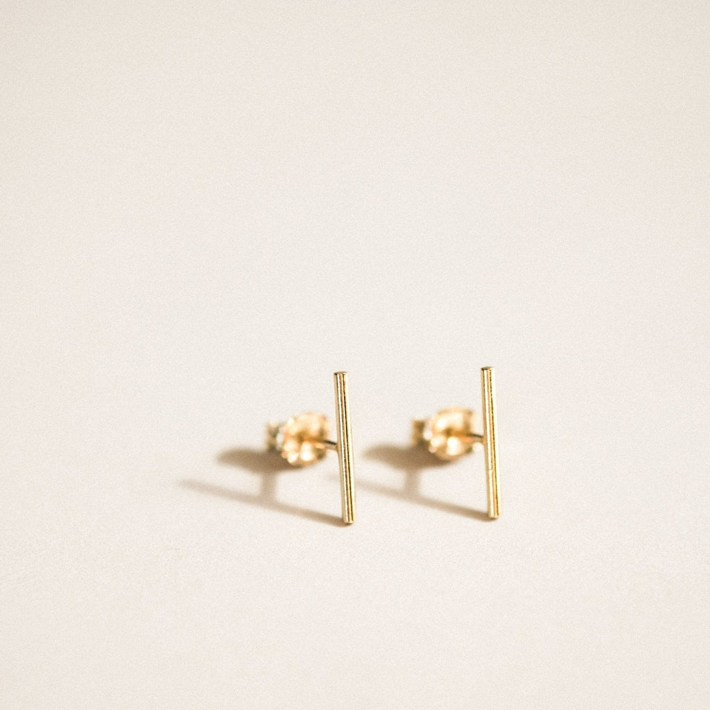 Bar Stud Earrings