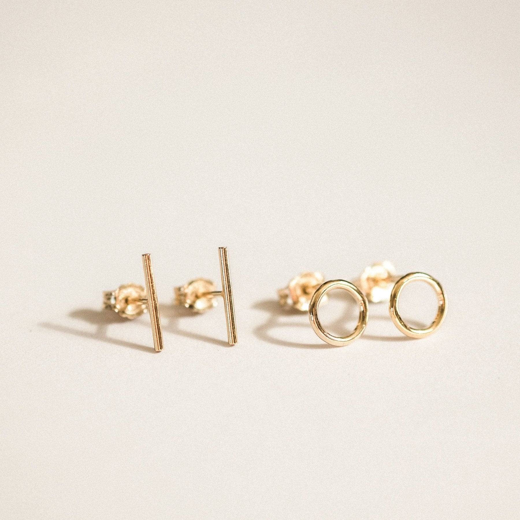 Bar Stud Earrings