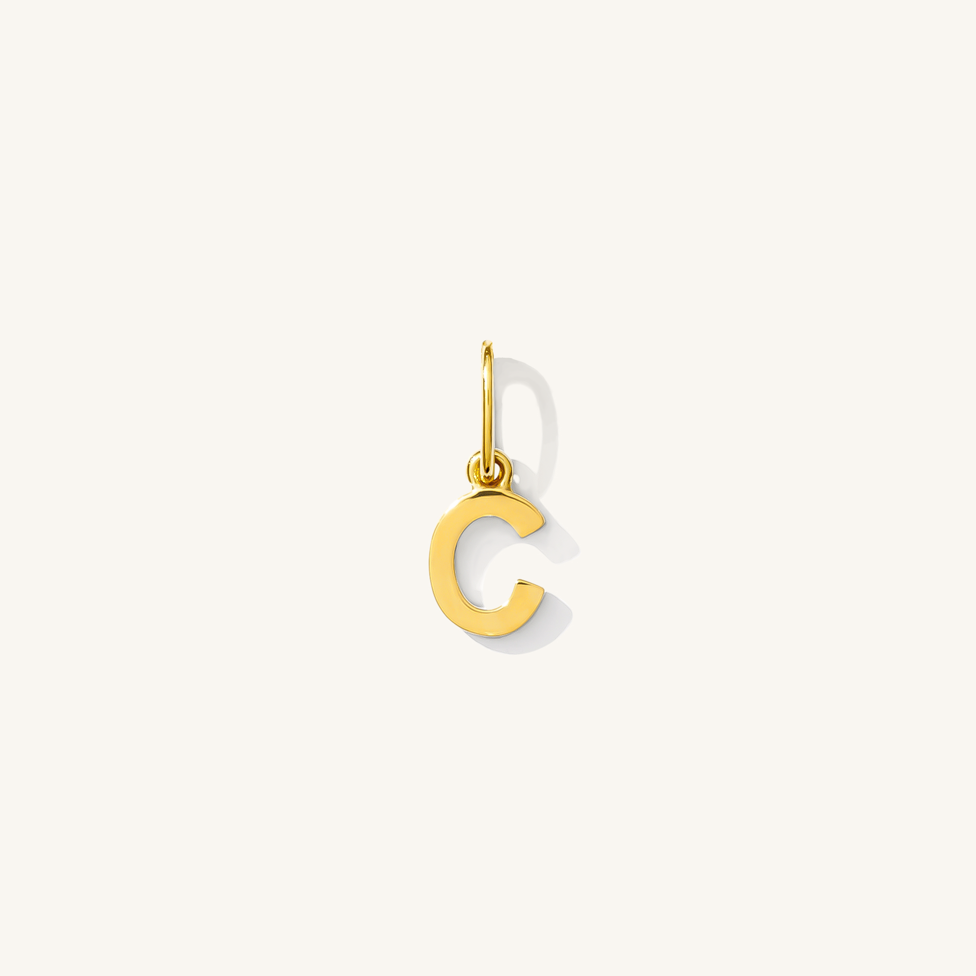 Tiny Hanging Initial Charm