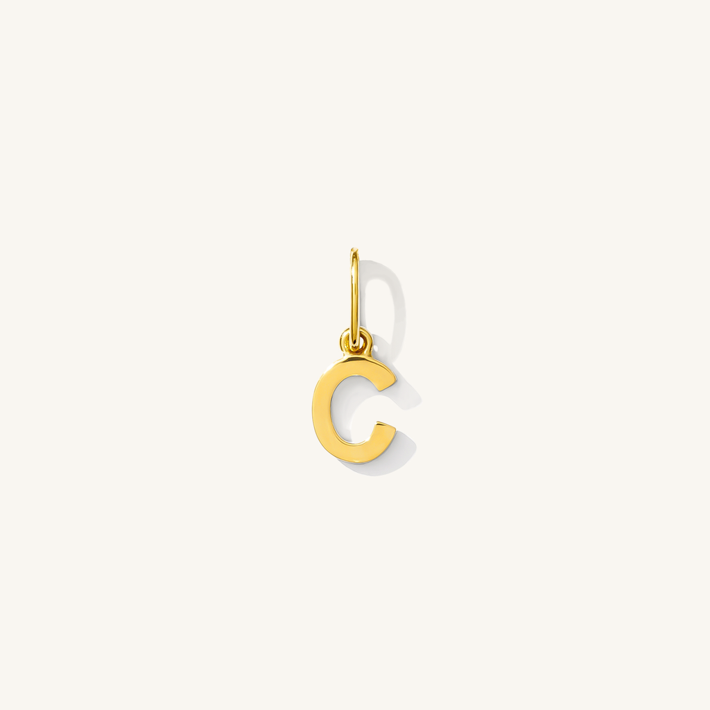 Tiny Hanging Initial Charm