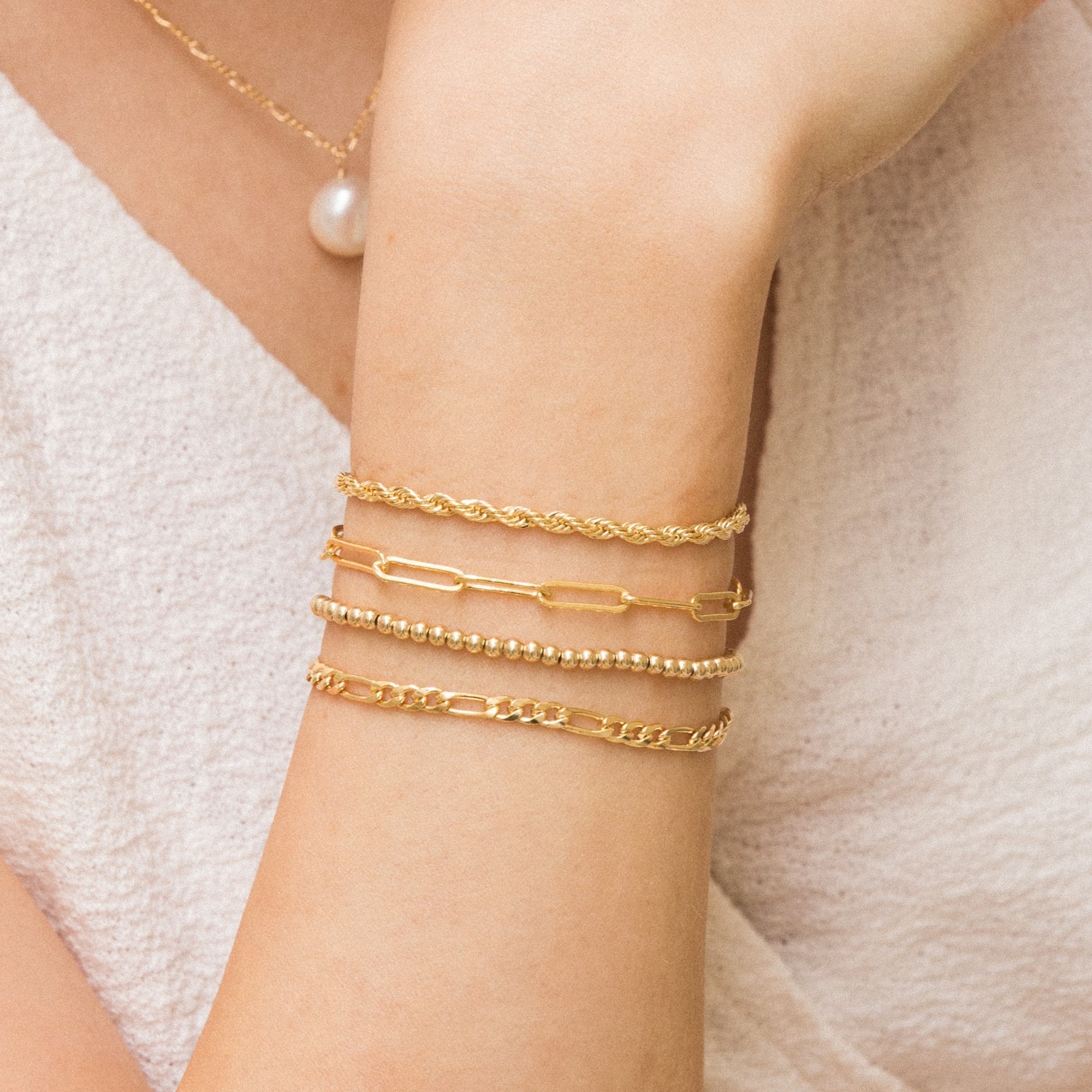 14K Gold Chunky Paperclip Bracelet