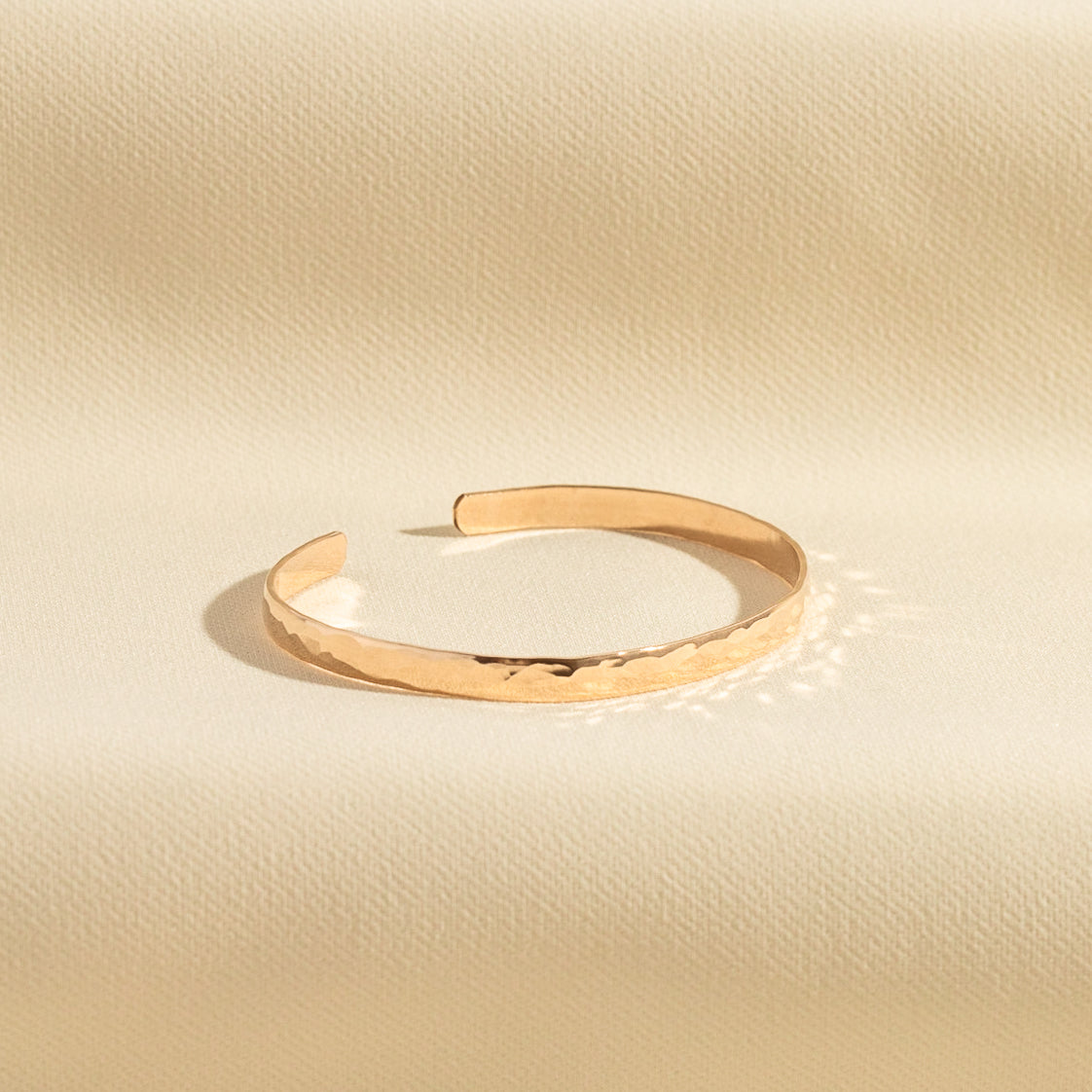 Hammered Statement Cuff Bracelet