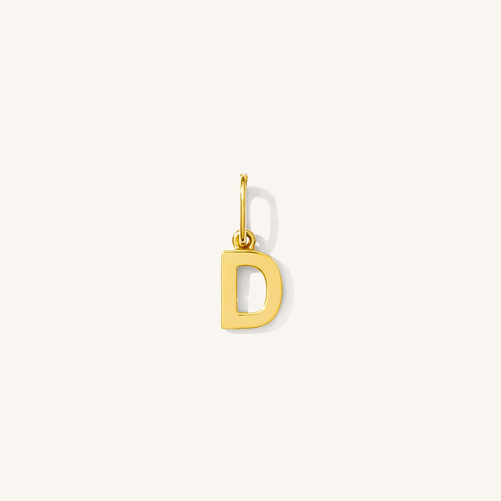 Tiny Hanging Initial Charm
