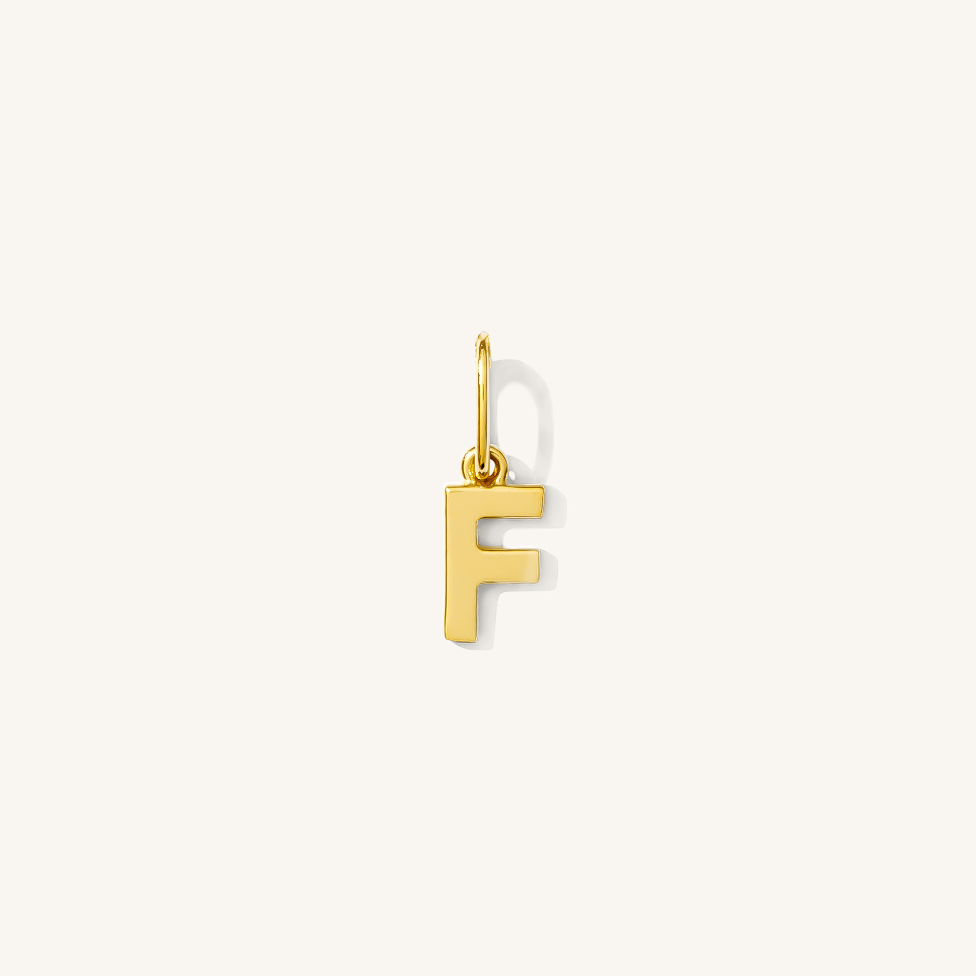 Tiny Hanging Initial Charm