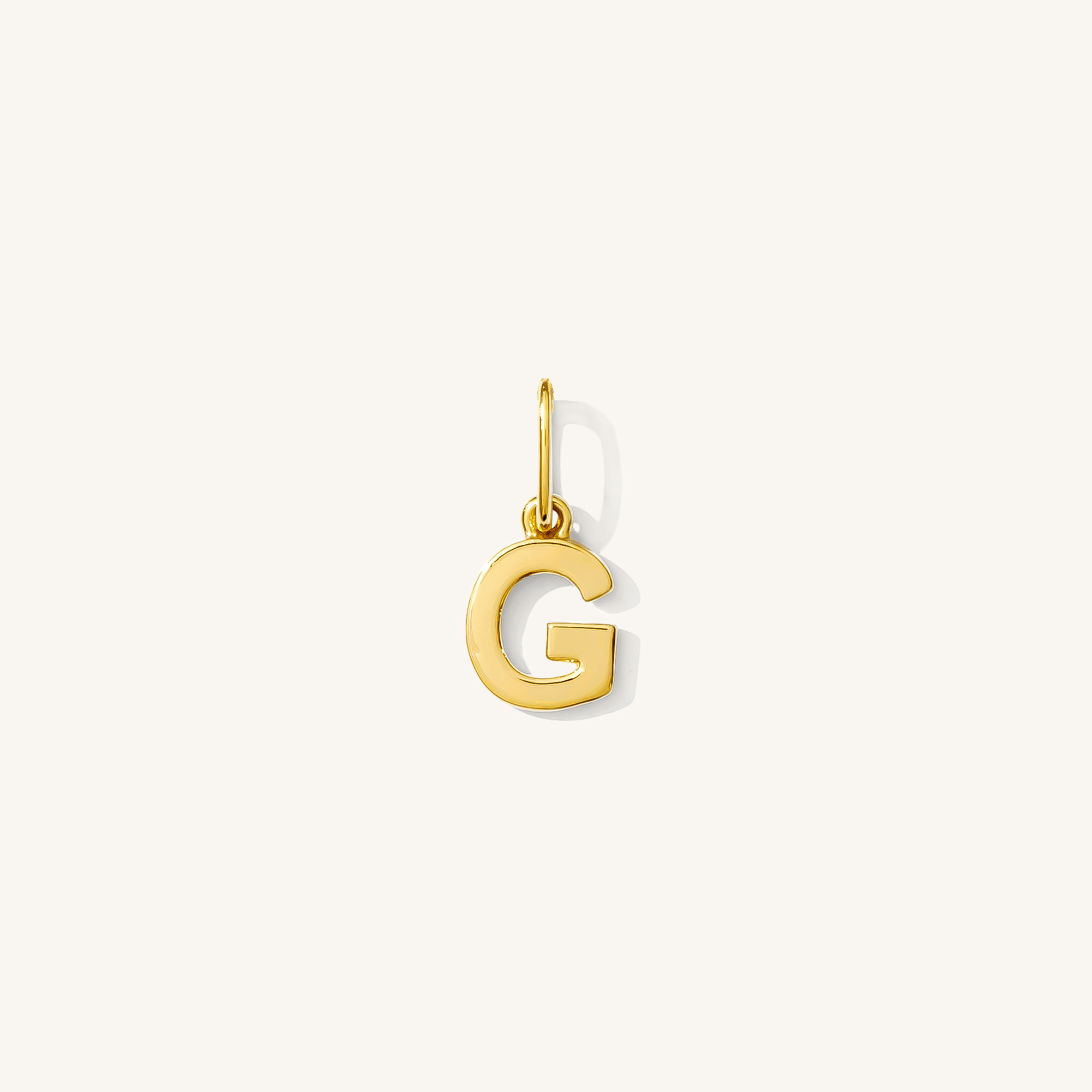 Tiny Hanging Initial Charm