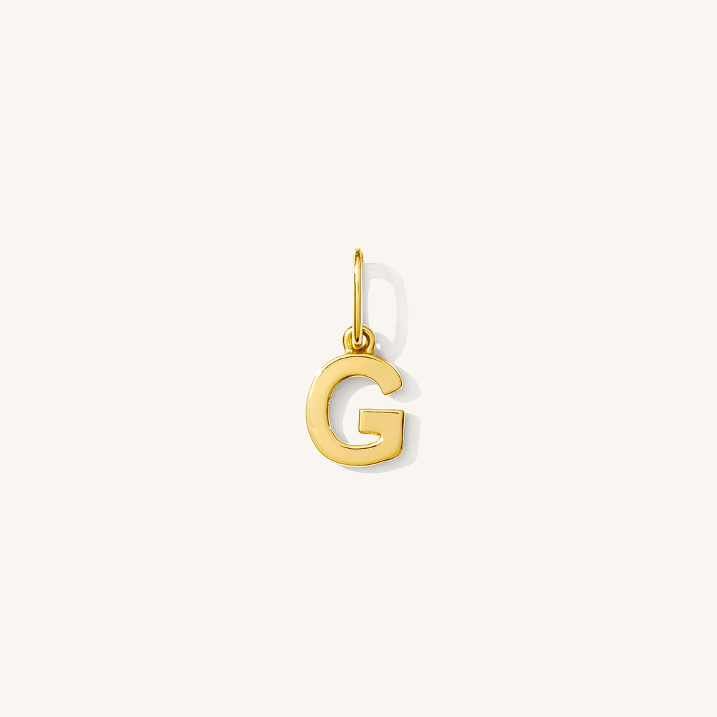 Tiny Hanging Initial Charm