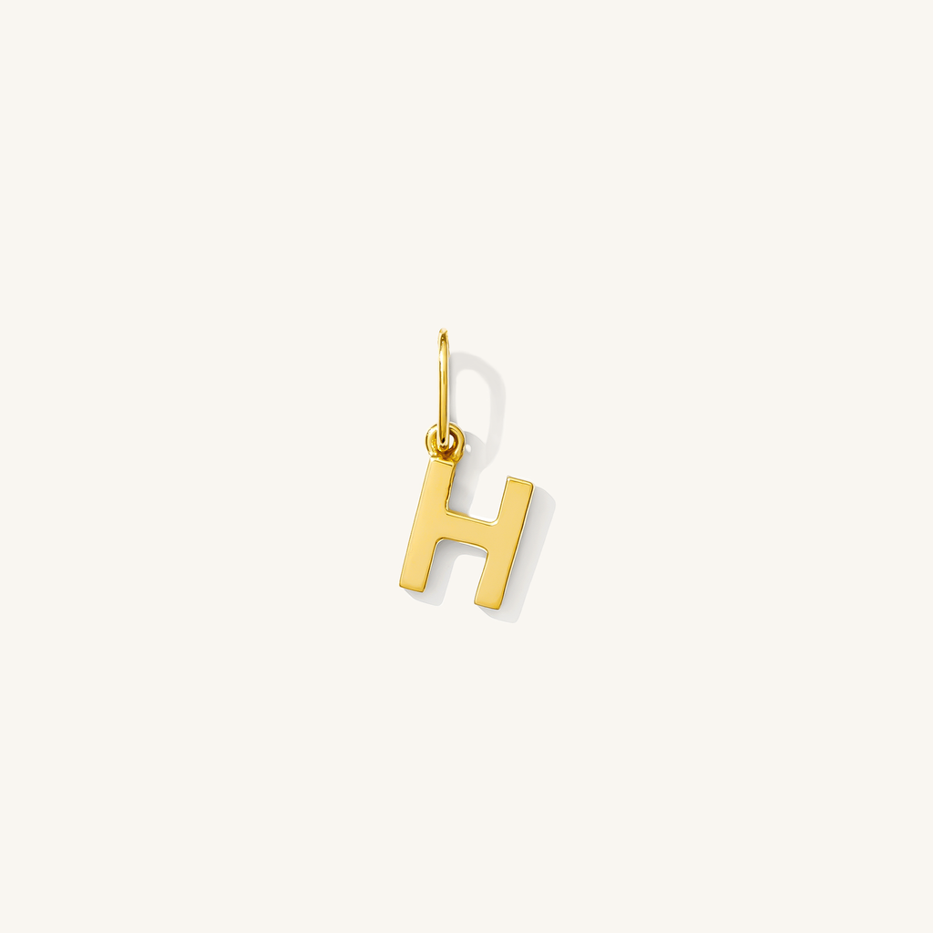 Tiny Hanging Initial Charm