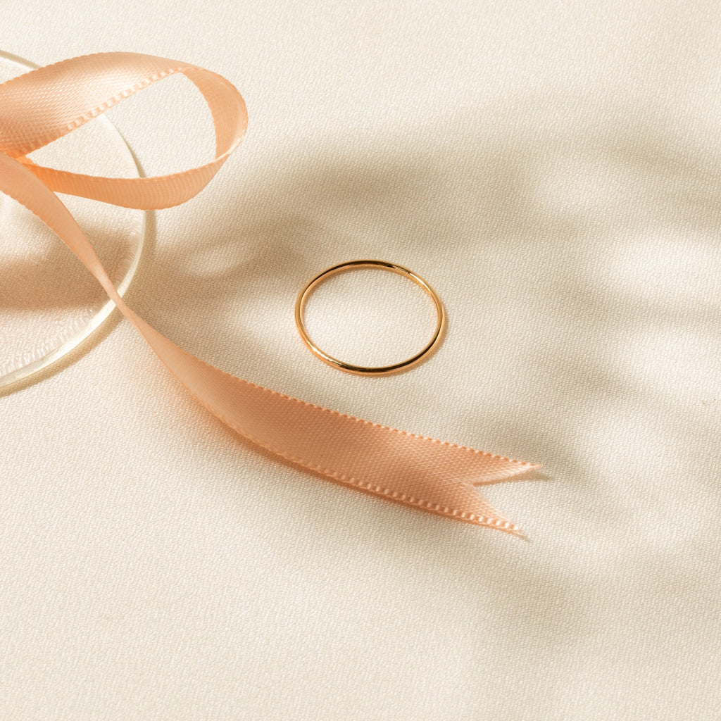 Simple Stacking Ring - 14k Solid Gold
