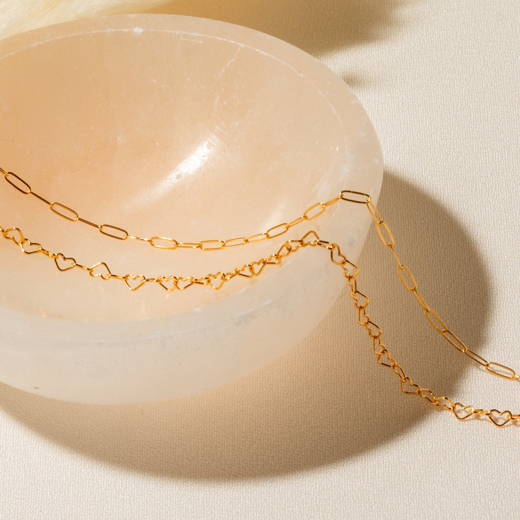 Dainty Heart Chain Bracelet