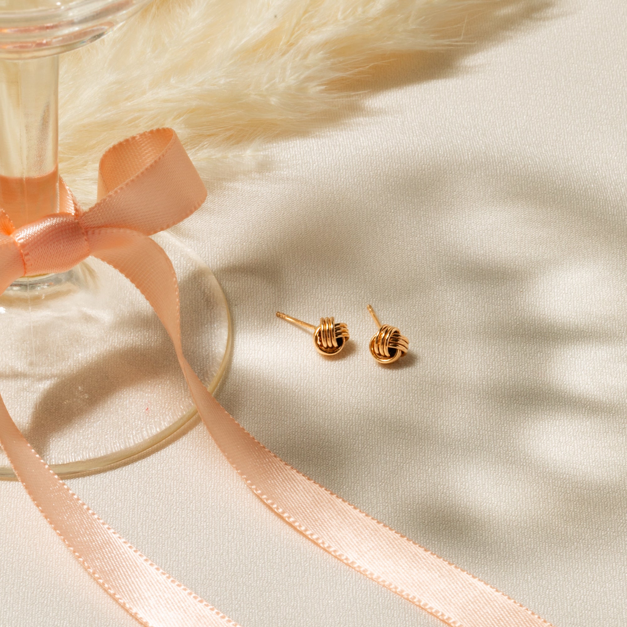 Infinity Knot Stud Earrings