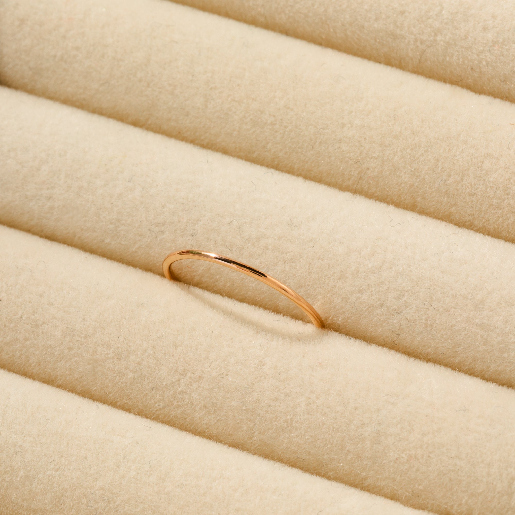 Simple Stacking Ring - 14k Solid Gold