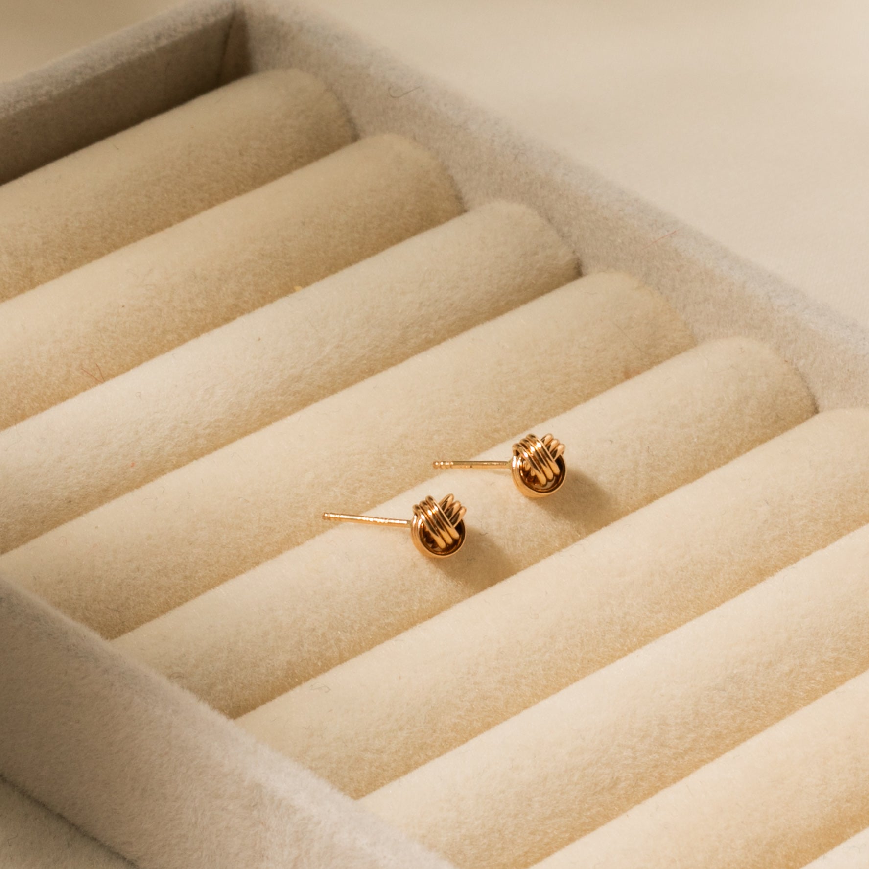 Infinity Knot Stud Earrings