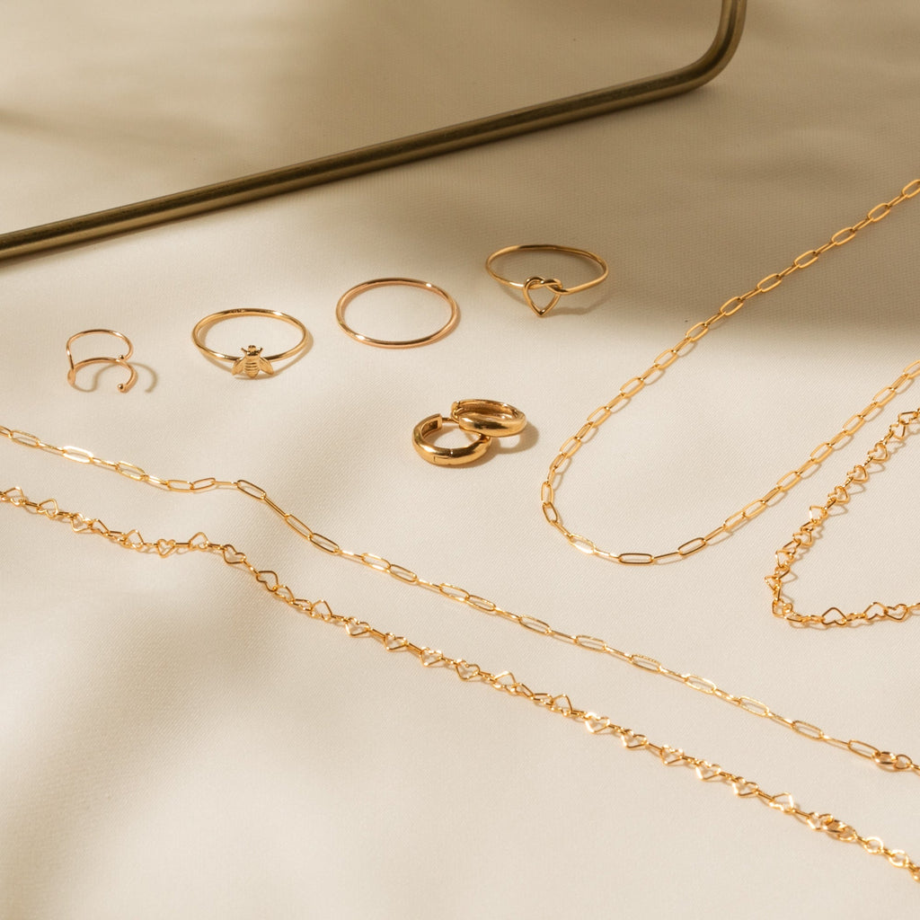 Simple Stacking Ring - 14k Solid Gold