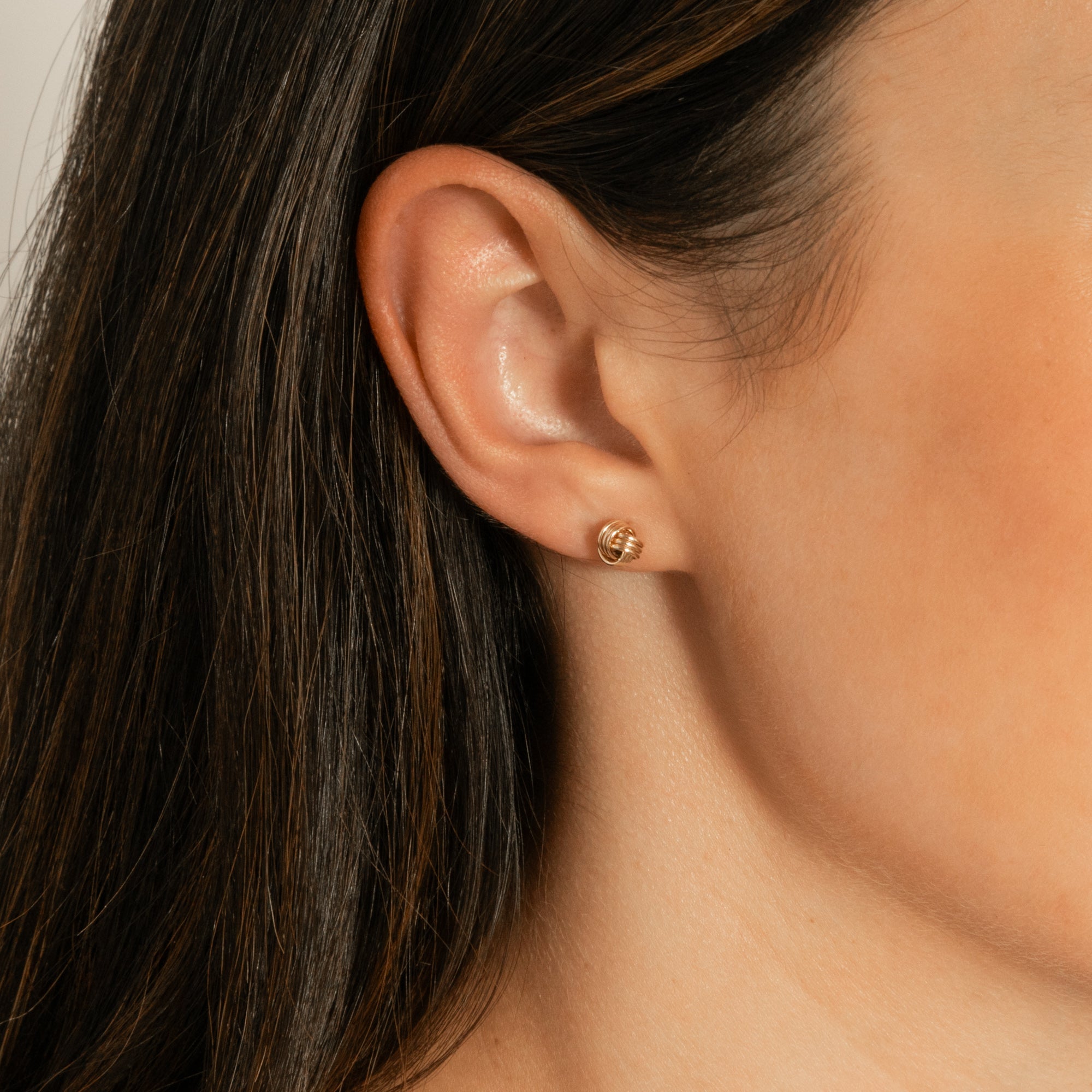 Infinity Knot Stud Earrings