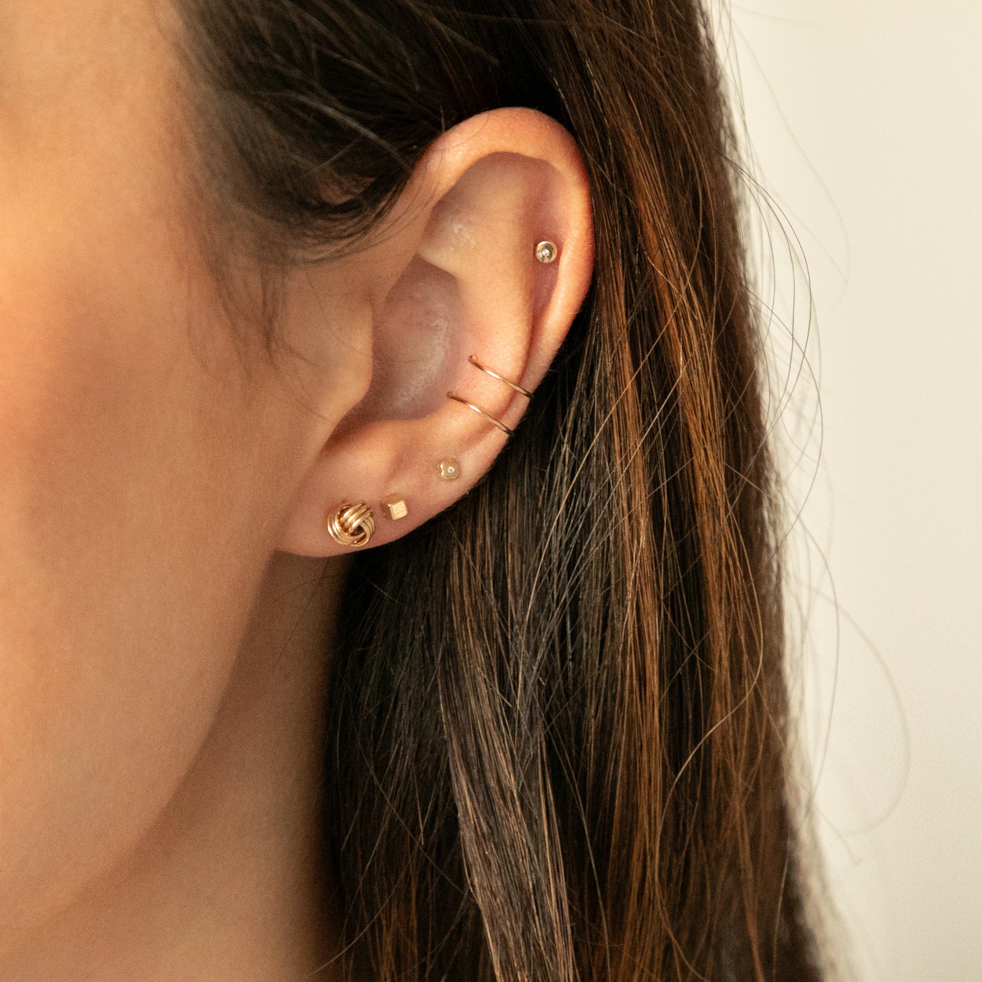 Infinity Knot Stud Earrings