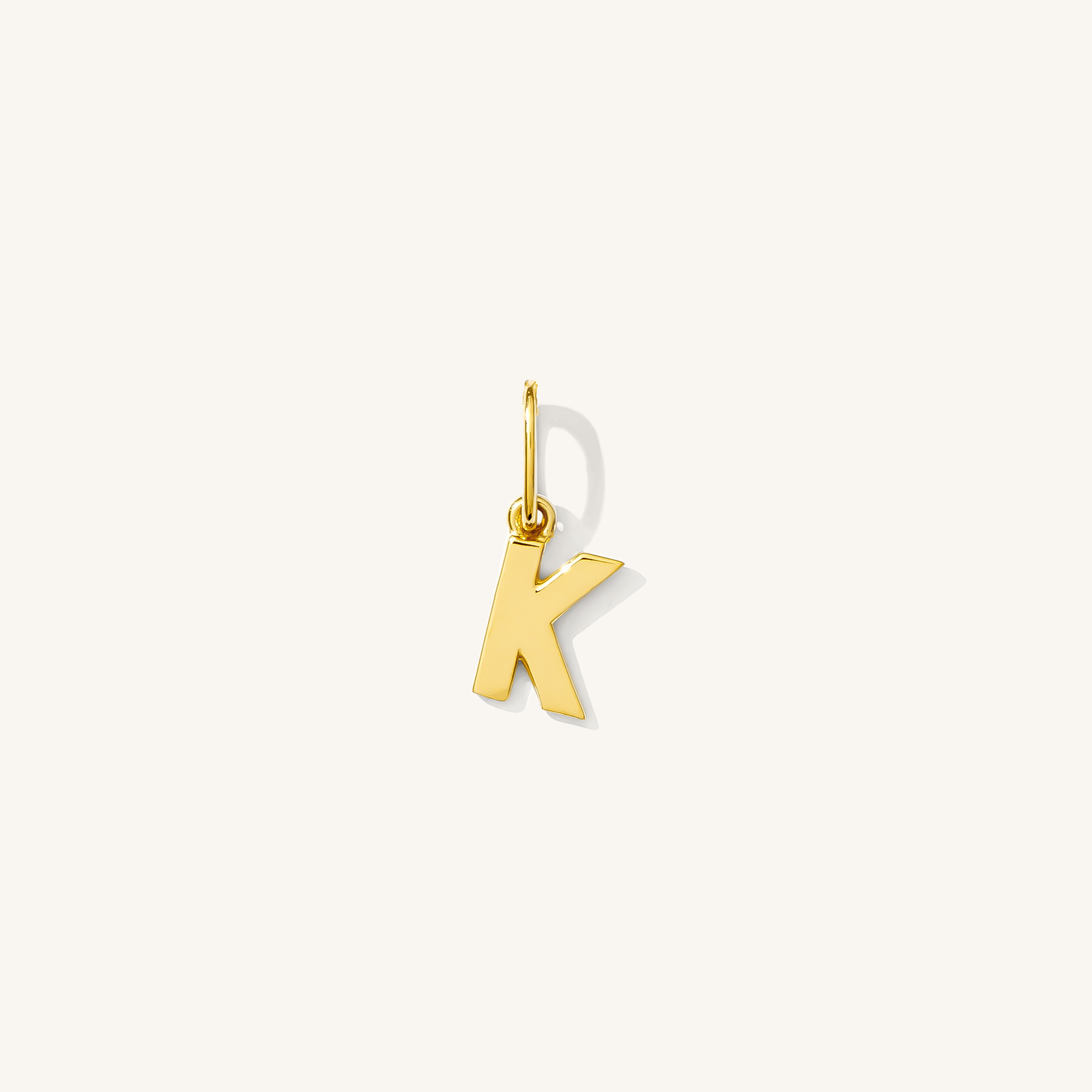 Tiny Hanging Initial Charm