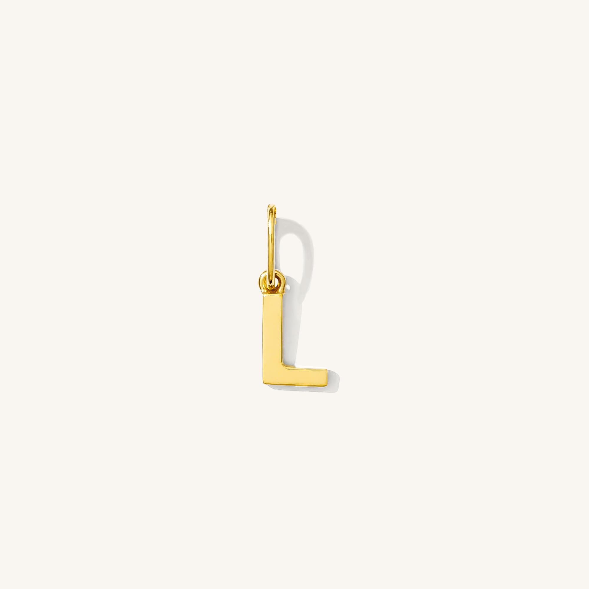 Tiny Hanging Initial Charm