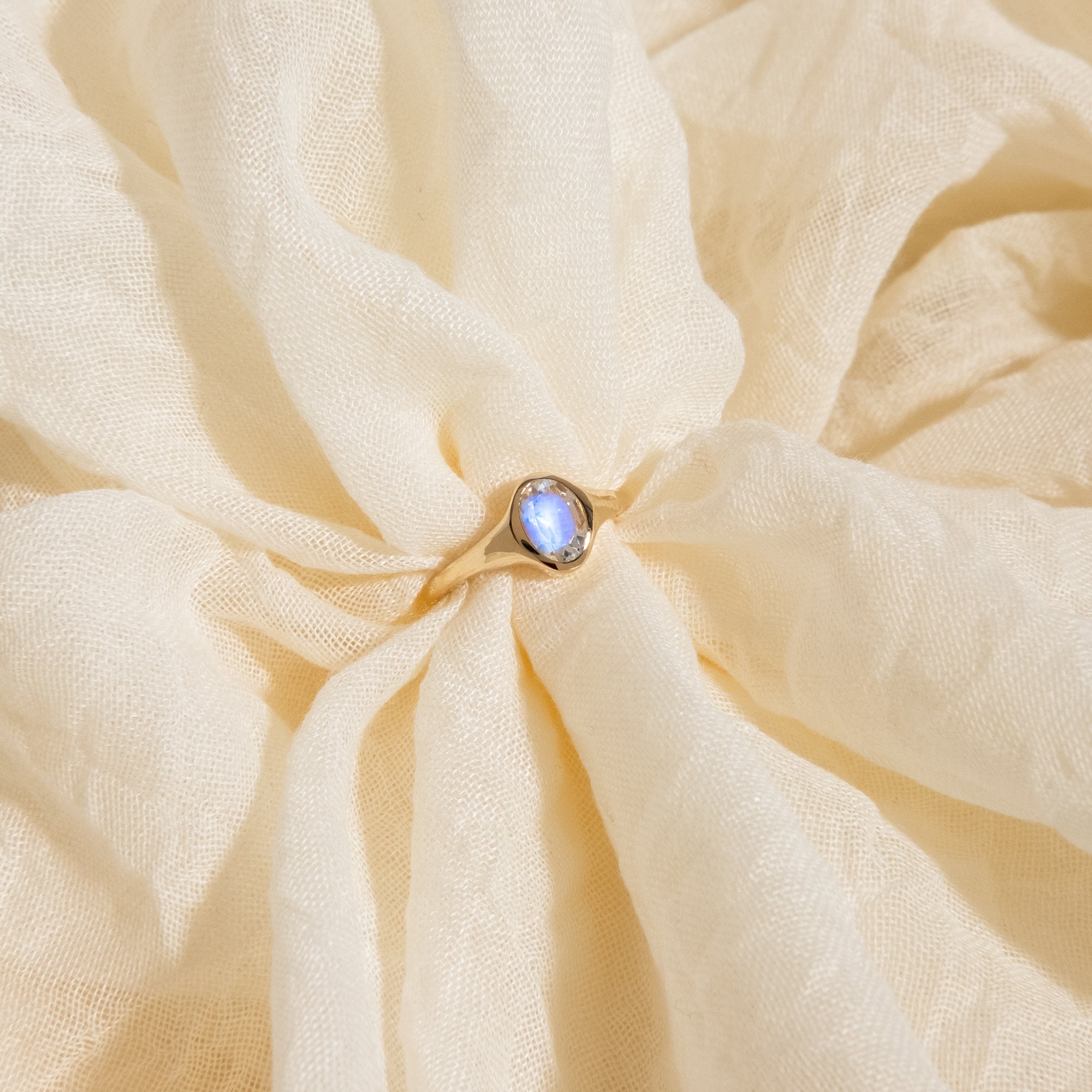 Moonstone Signet Ring