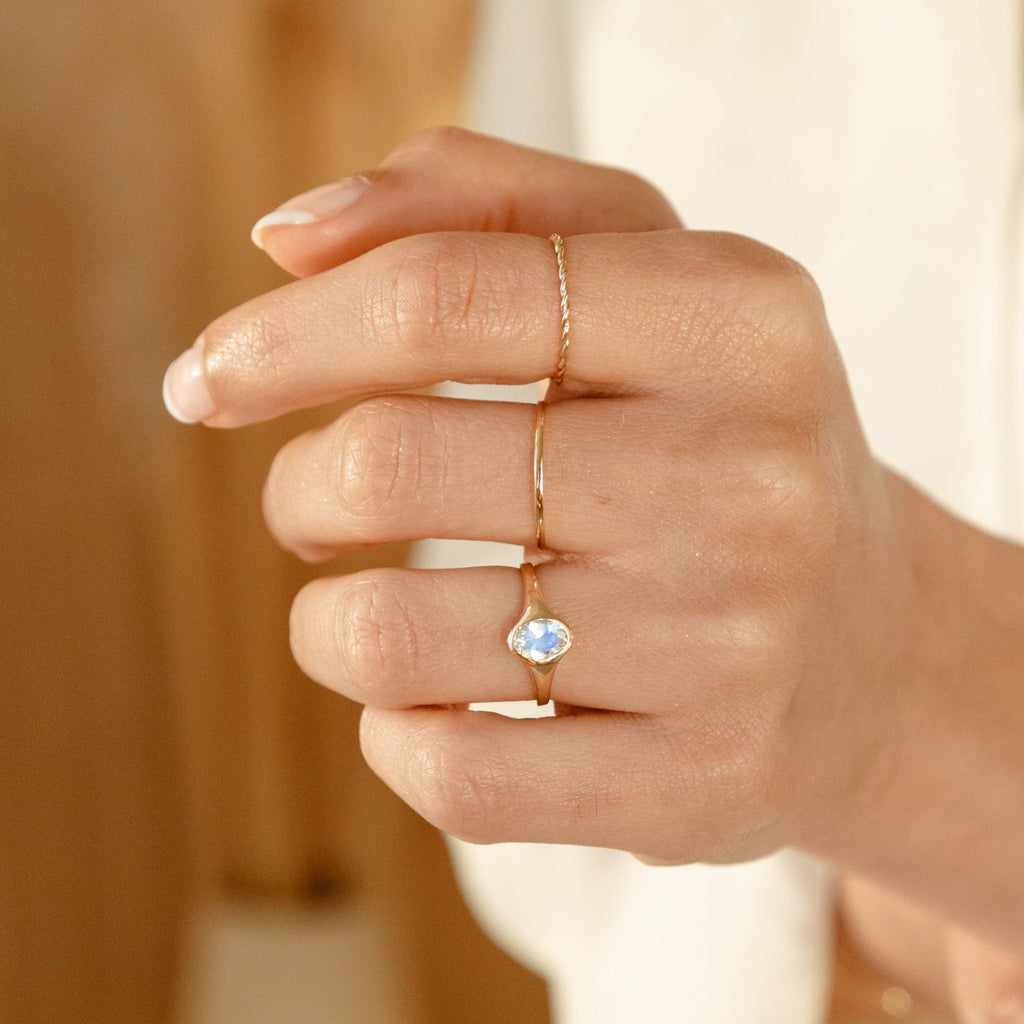 Moonstone Signet Ring