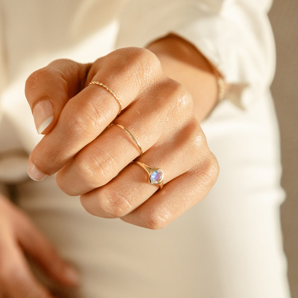 Moonstone Signet Ring
