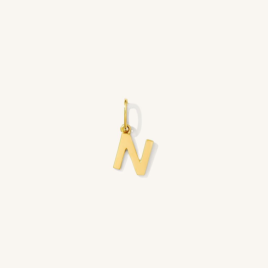 Tiny Hanging Initial Charm
