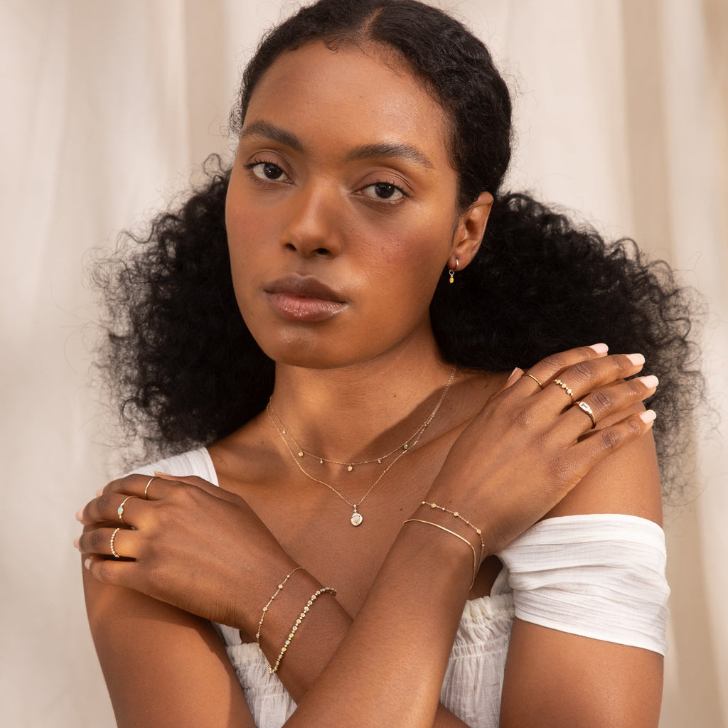 Opal Pebble Necklace - Reversible