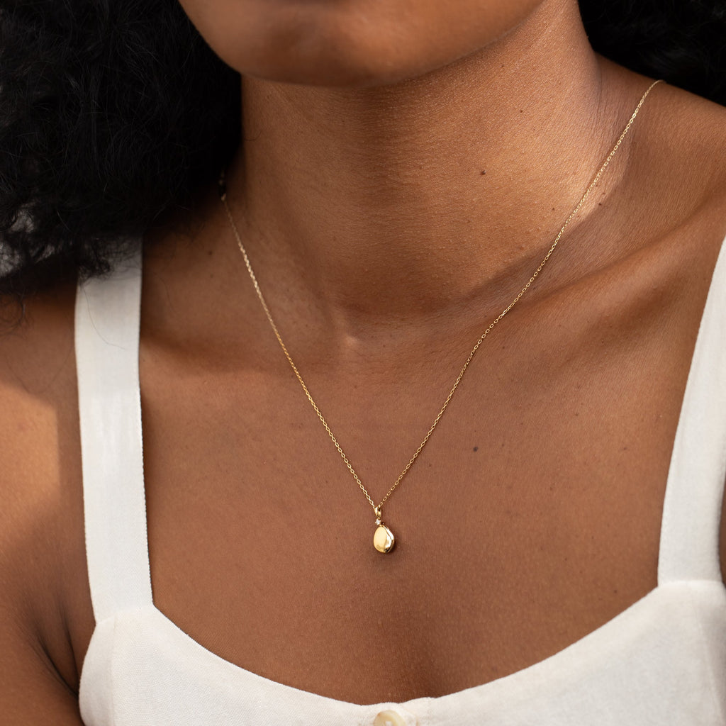 Opal Pebble Necklace - Reversible