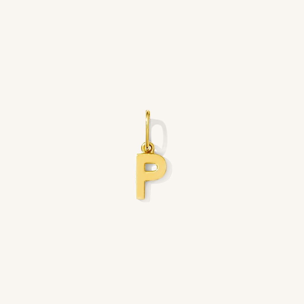 Tiny Hanging Initial Charm