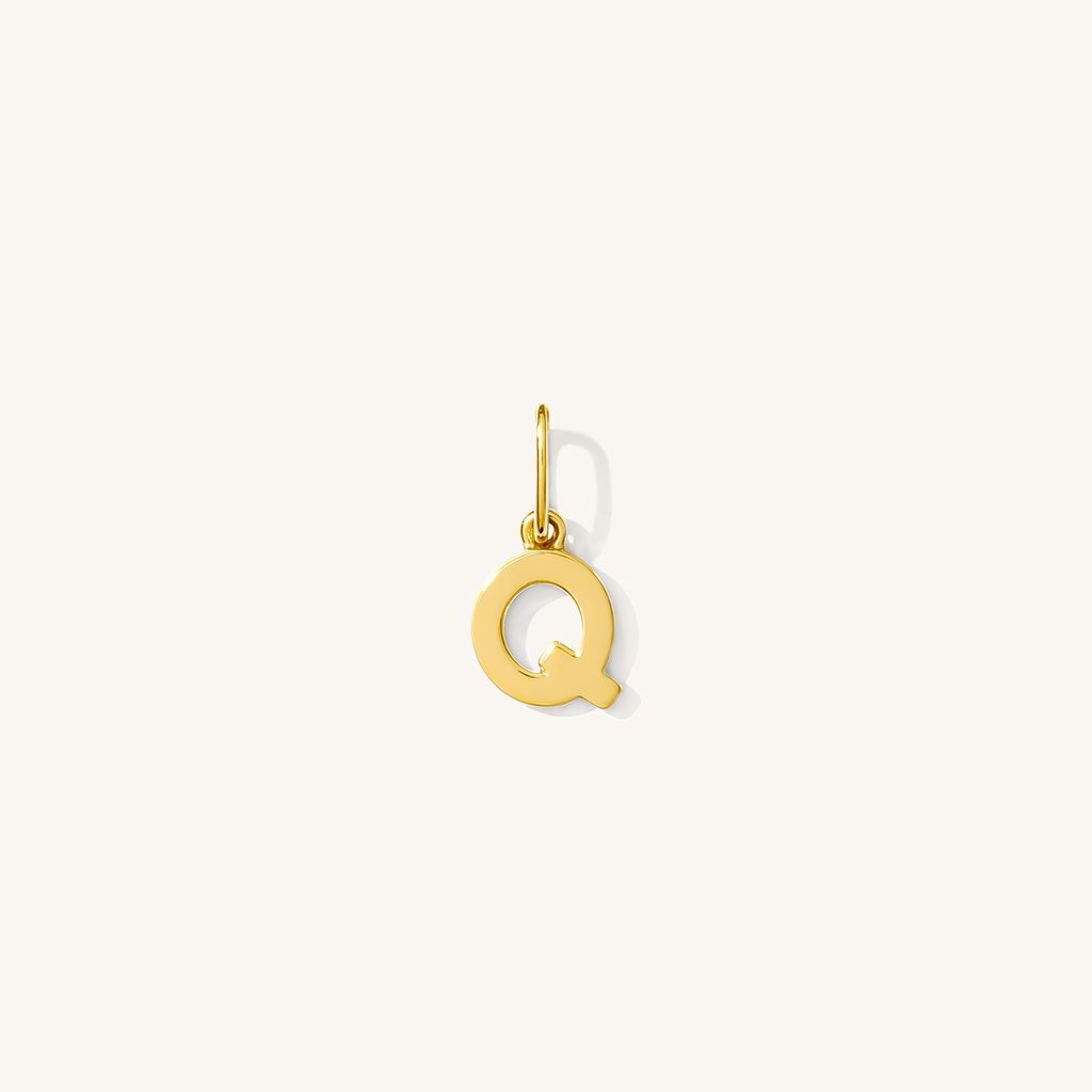 Tiny Hanging Initial Charm