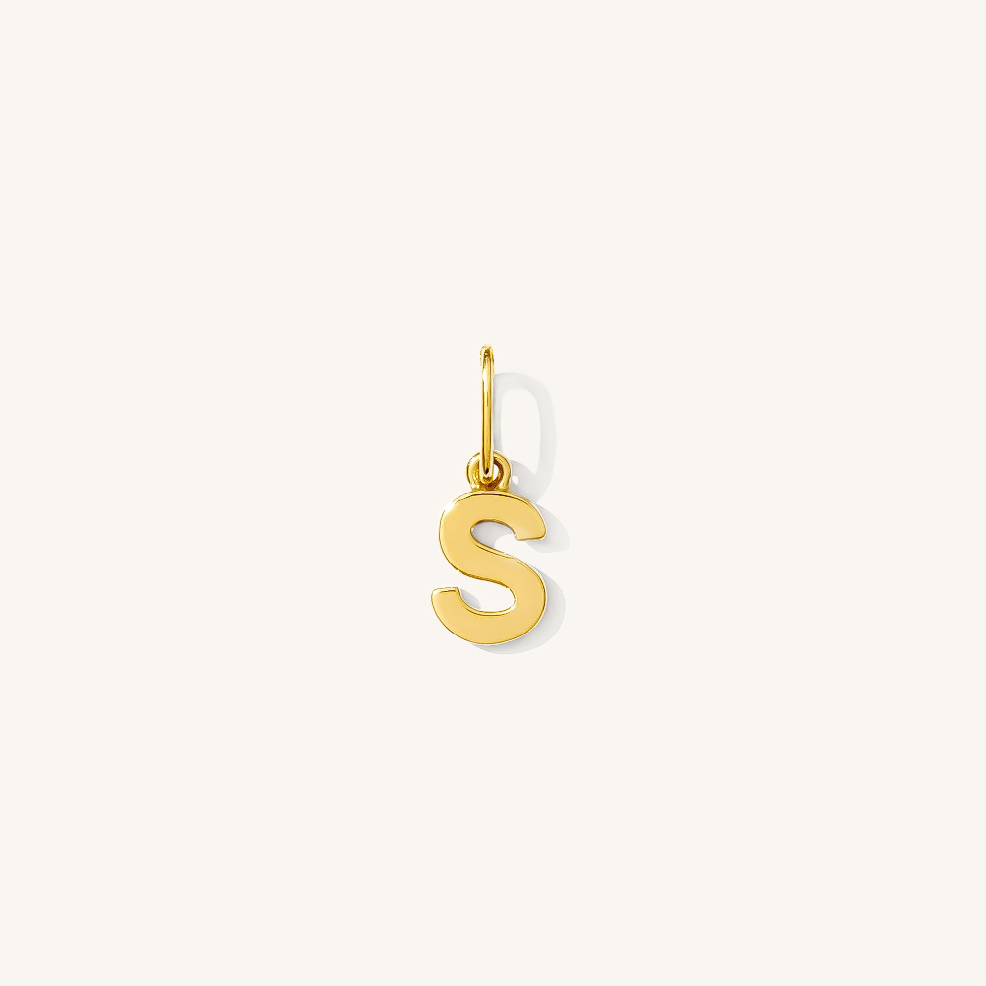 Tiny Hanging Initial Charm