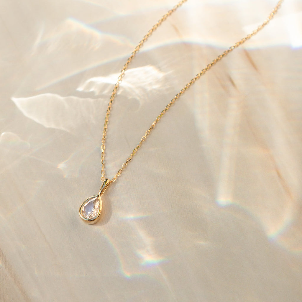 Sapphire Teardrop Necklace