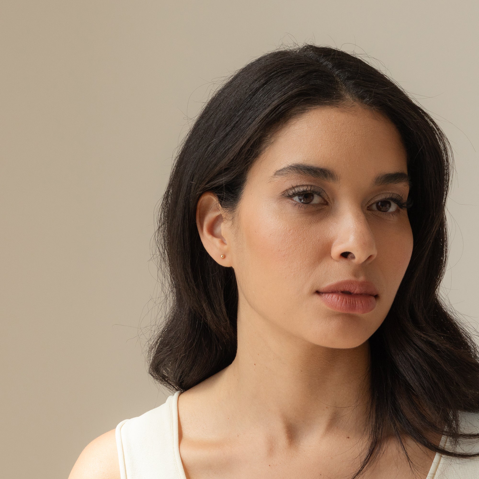 Dainty Stud Earrings Set - 14k