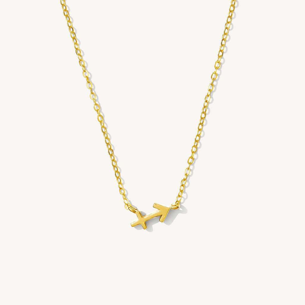14K Gold Tiny Zodiac Necklace