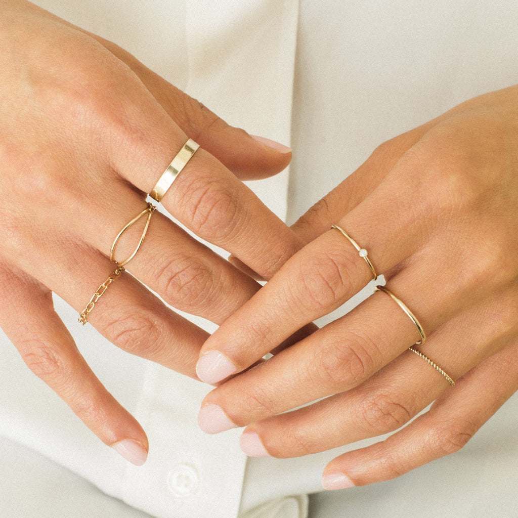 Thick Flat Band Ring