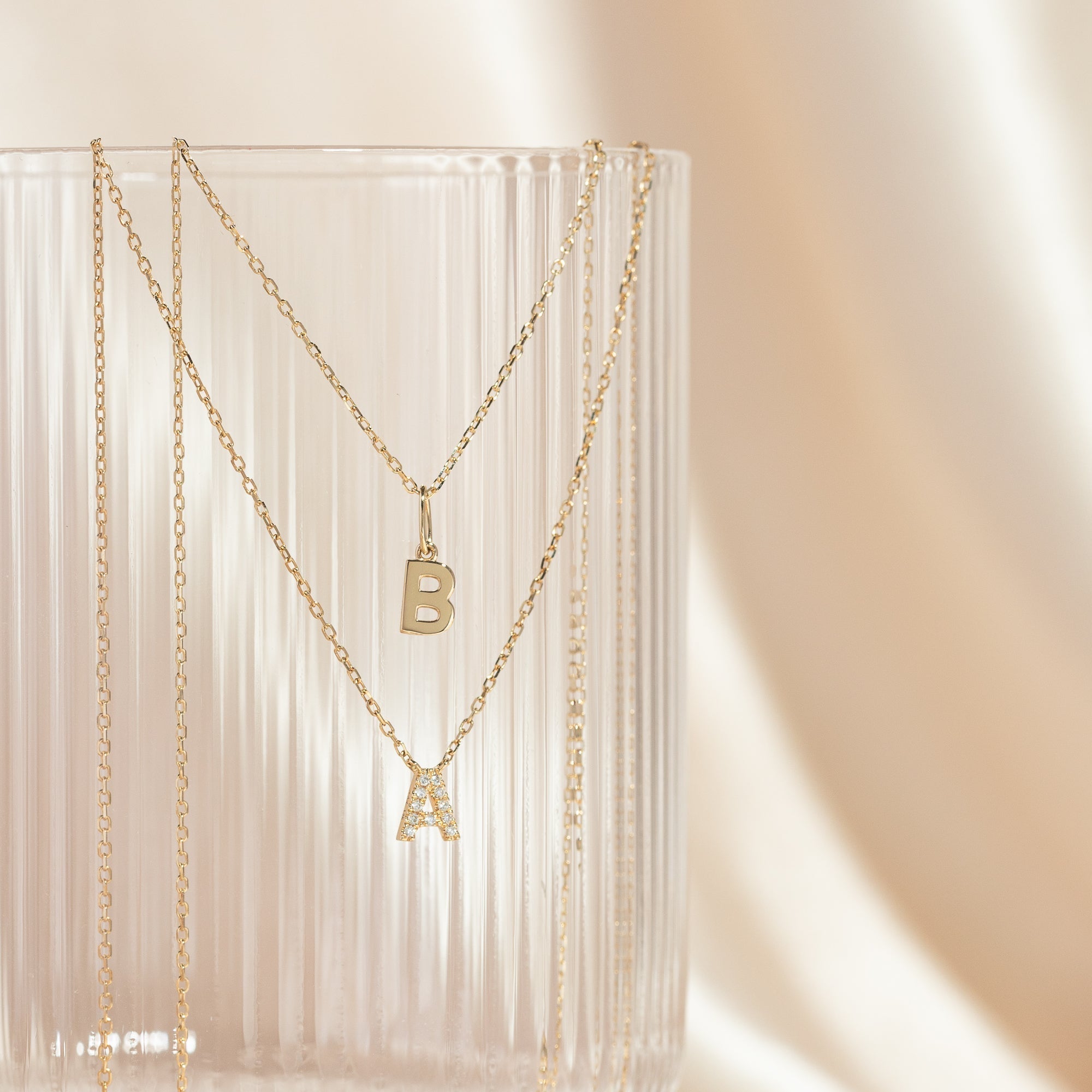 Tiny Hanging Initial Charm