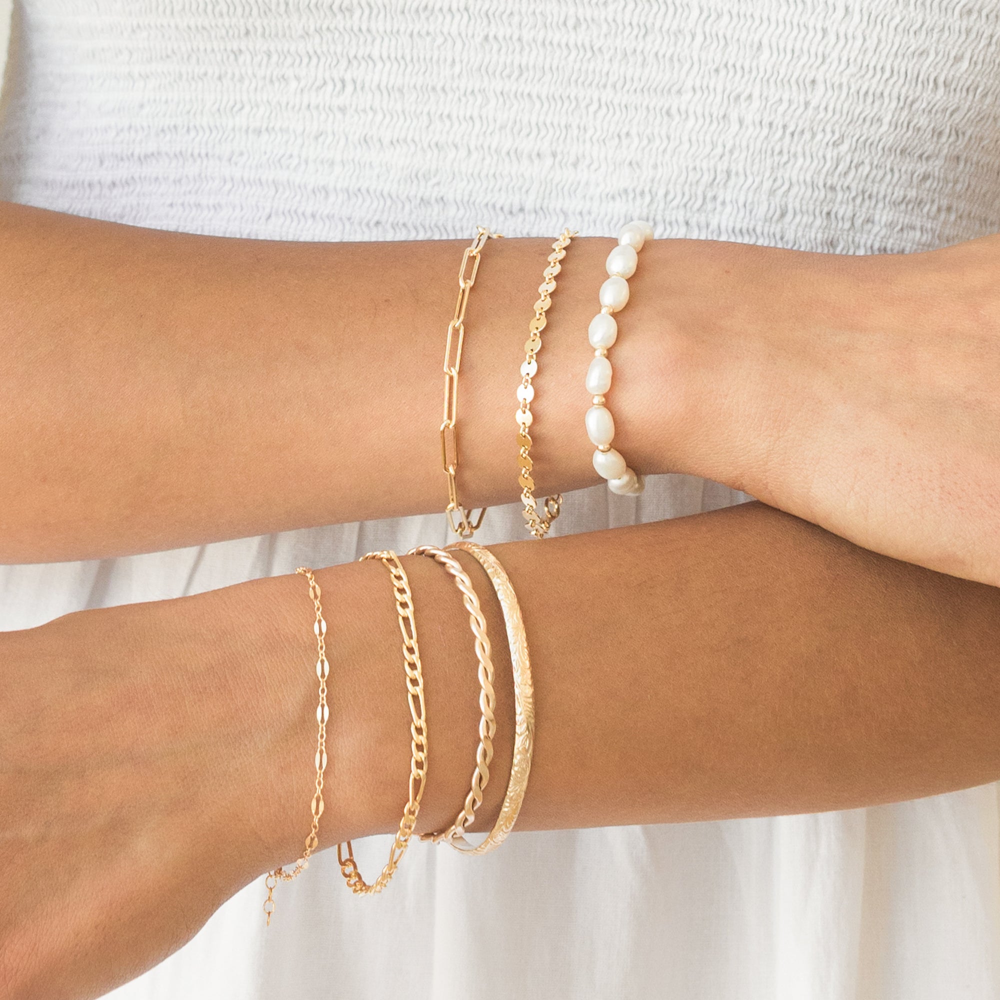 14K Gold Twisted Bangle