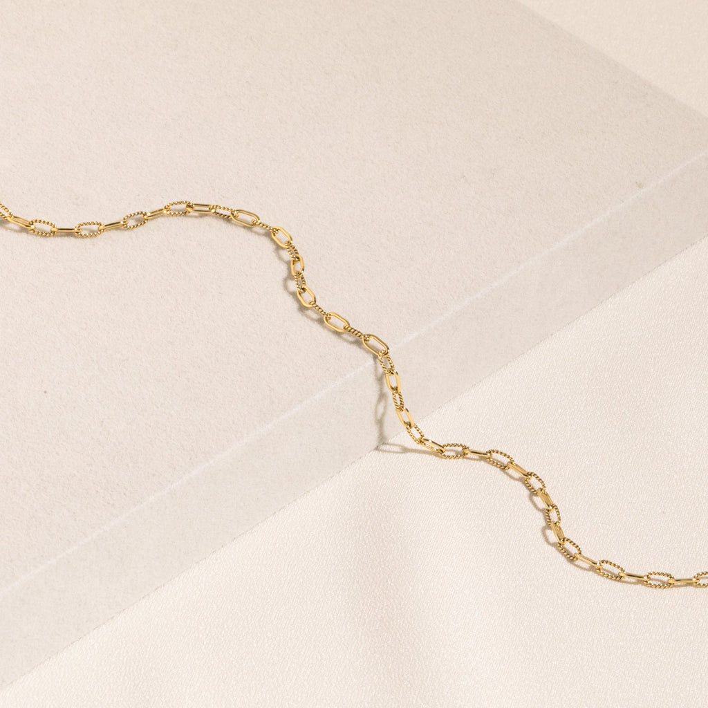 Twisted Paperclip Chain Bracelet
