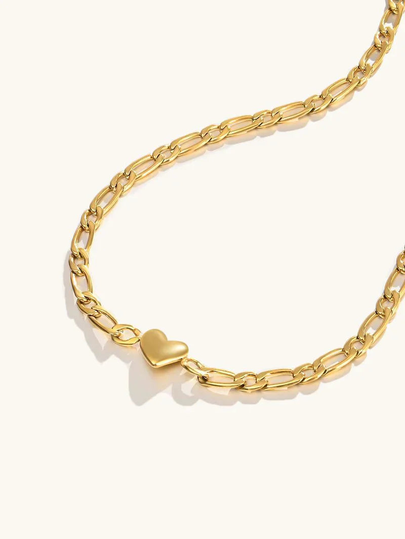 Heart Link Chain Necklace