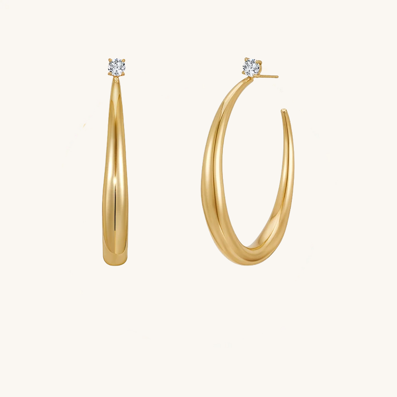 CZ Hoop Earrings