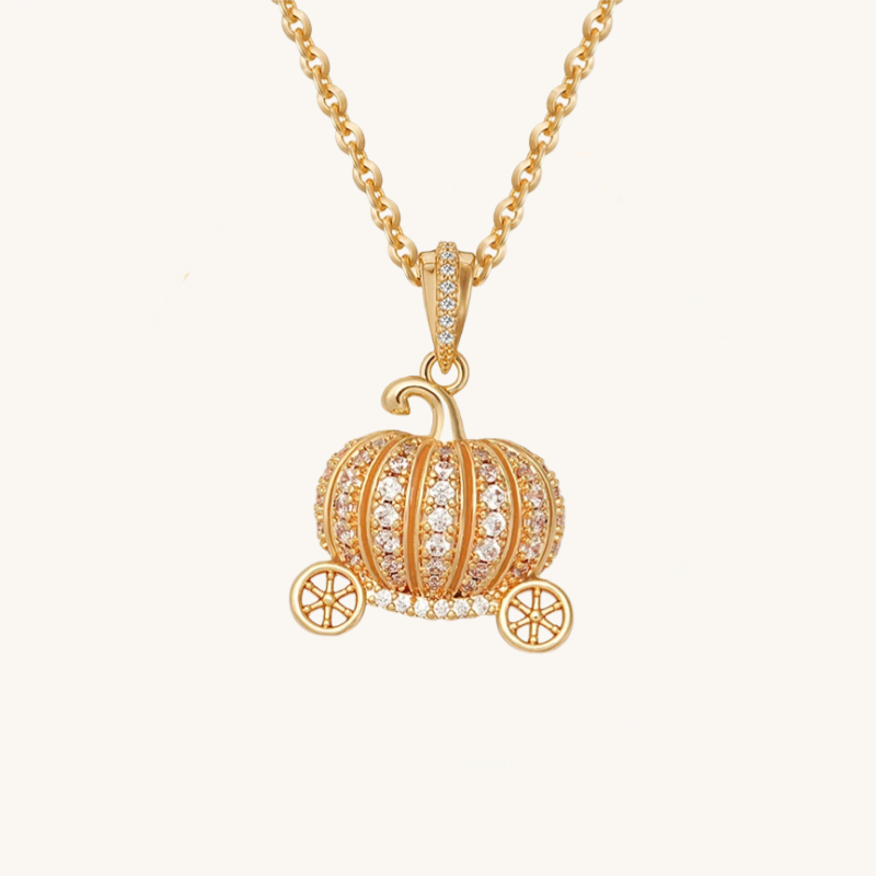Pumpkin Pendant Necklace-Halloween Special