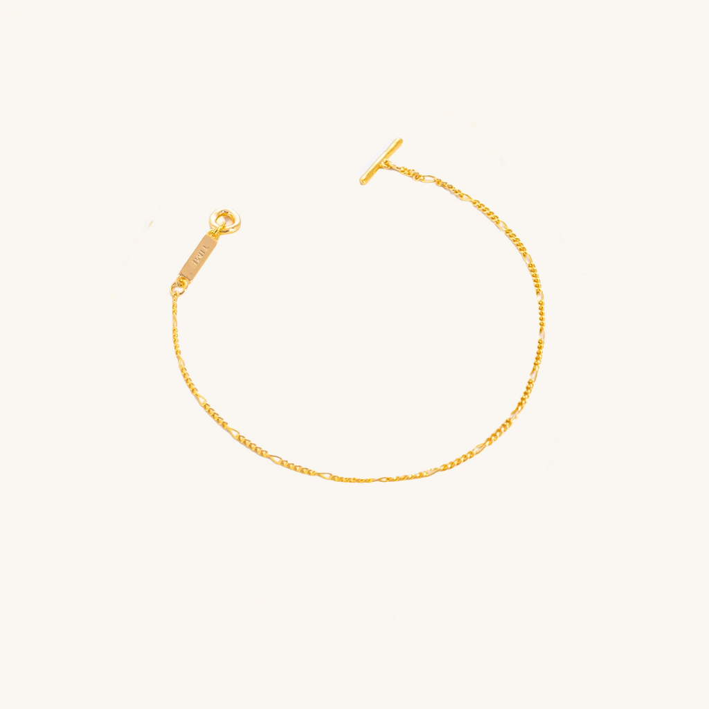 TIME Engraved Chain Bracelet