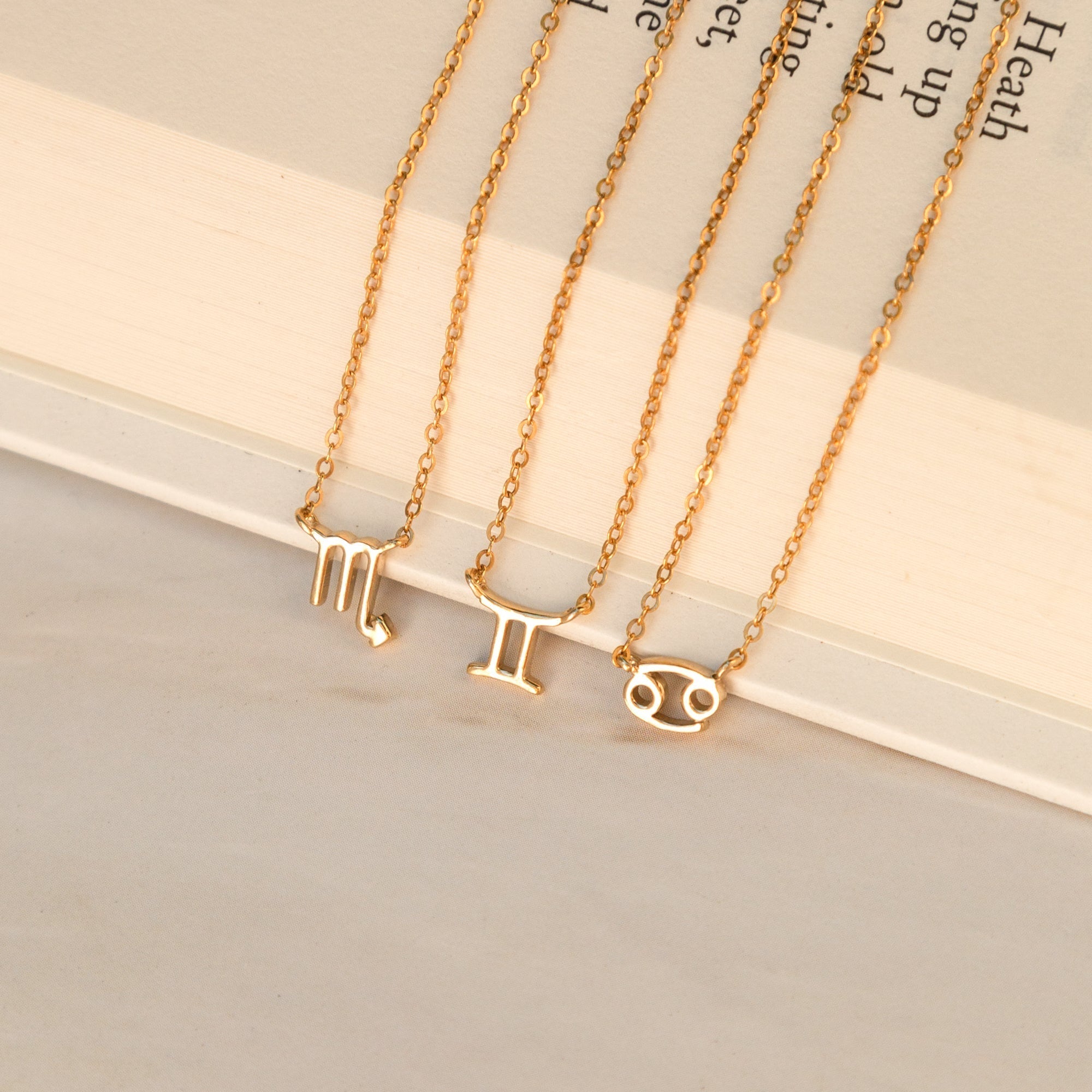 14K Gold Tiny Zodiac Necklace