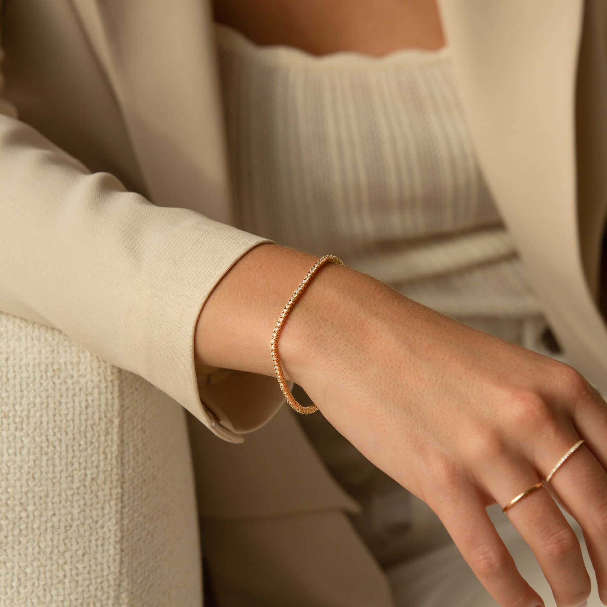 Dainty Diamond Tennis Bracelet