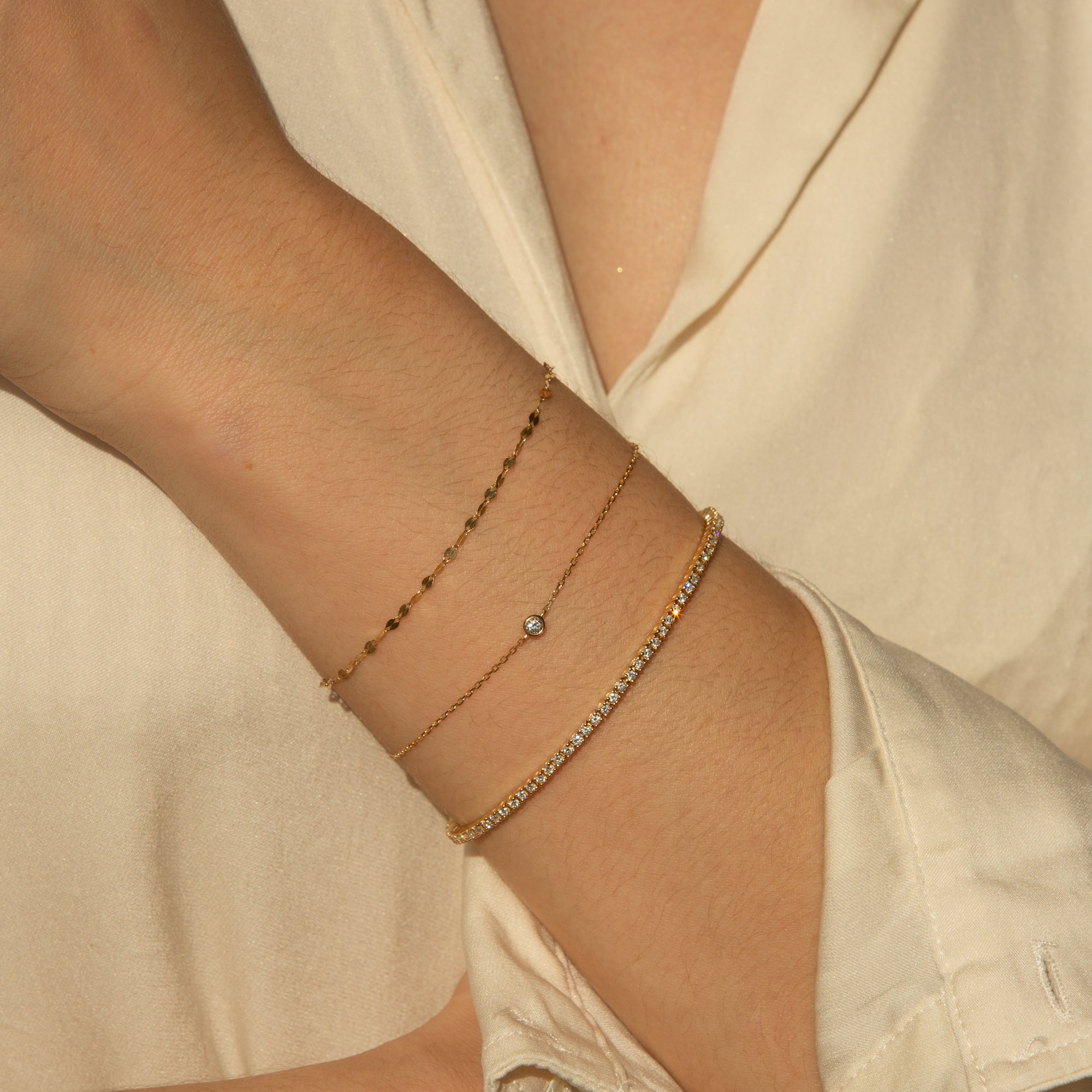 Dainty Diamond Tennis Bracelet