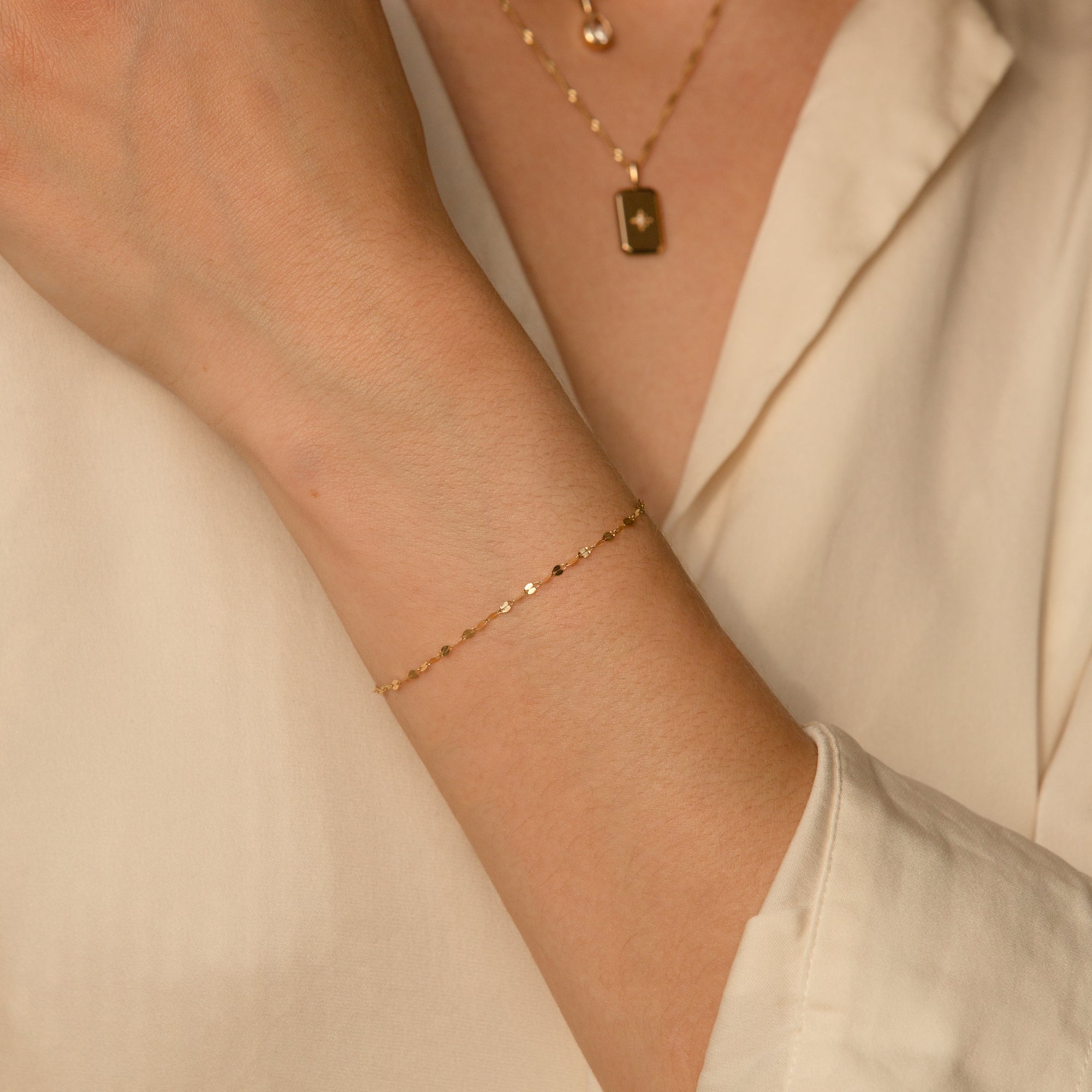 Twisted Lace Chain Bracelet